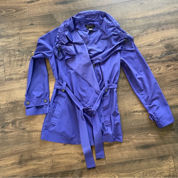 Etcetera Purple Rain Coat - Picture 3 of 6